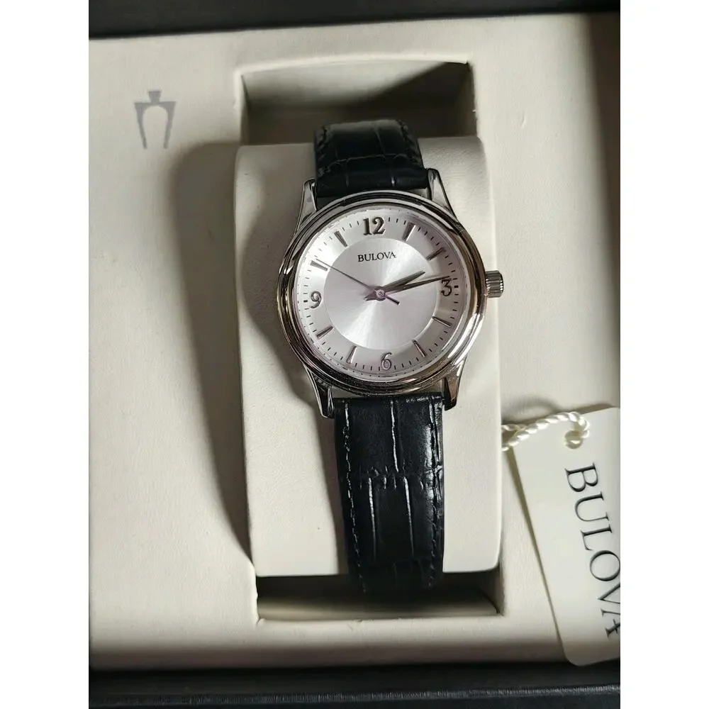 BULOVA 96T58 30mm Silver Dial Classic Ladies Watch Needs Battery (Included)